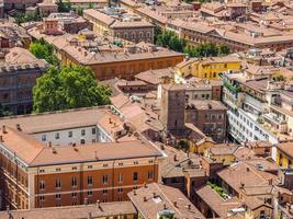 hdr flygfoto över bologna foto