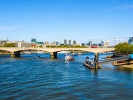 hdr floden Themsen i london foto