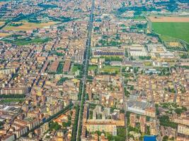 hdr flygfoto över turin foto