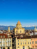 hdr piazza castello, turin foto