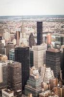 Flygfoto över stadens manhattan New York