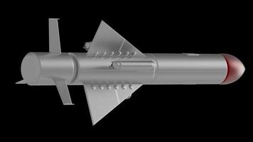 raket missil krig konflikt ammunition stridsspets kärnvapen militära vapen nuke 3d illustration rymdskepp foto