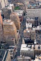 New York City Manhattan Street Flygfoto