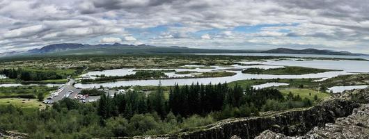 utsikt över island nära reykjavik foto