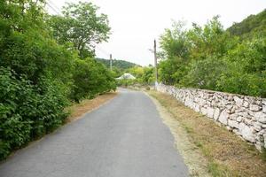 byn stroiesti är en mycket pittoresk landsbygdsstad i republiken Moldavien, belägen på stranden av floden dniester foto