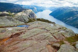 färgglada bergsscener i norge. vackert landskap i norge, skandinavien. norge bergslandskap. naturen på sommaren. foto