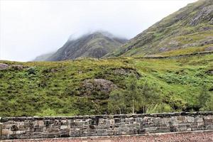 utsikt över det skotska höglandet nära ben nevis foto