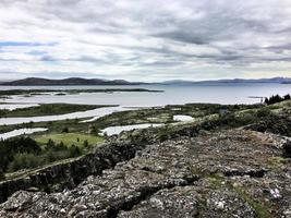 utsikt över island nära reykjavik foto