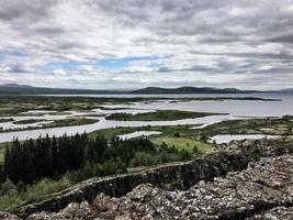 utsikt över island nära reykjavik foto