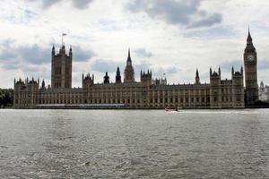 utsikt över parlamentets hus i Westminster i London foto