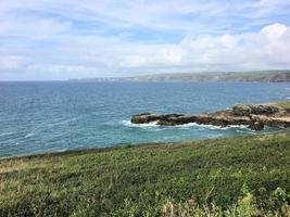 utsikt över cornwallkusten vid port isaac foto