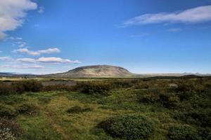 islandskap nära jokulsarlon glaciärlagunen foto