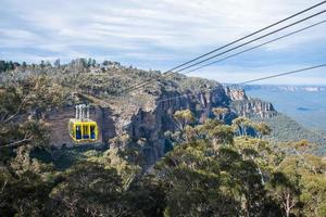 the cable sky way tour på blue mountains national park, new south wales, australien. foto