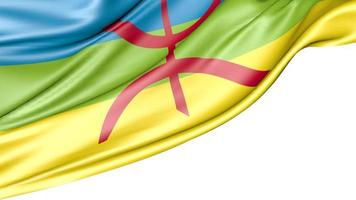 berber flagga isolerad på vit bakgrund, 3d illustration foto