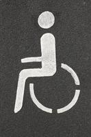 rullstol parkering piktogram foto