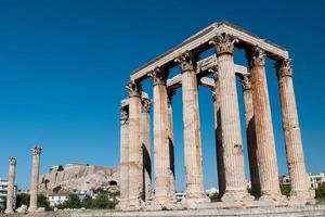 Temple of Olympic Zeus, Athen Grekland foto