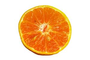 apelsinen skärs på mitten foto