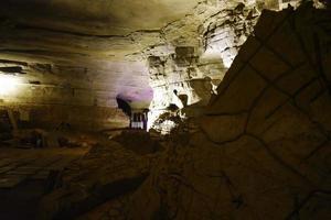 en grotta belägen vid belum, kurnool ap i Indien foto