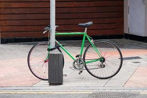 färdmedel för cykel i staden foto