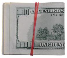 dollar på vit bakgrund foto