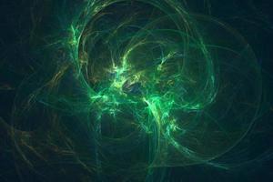 abstrakt mörkgrön rökig våg teknik bakgrund. futuristisk ljuseffekt tapetyta 3d-rendering foto