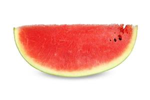 skivor vattenmelon på vit bakgrund foto