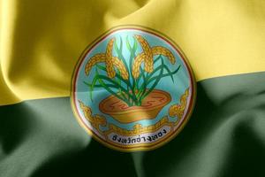 3D illustration flagga av ang string är en provins i Thailand. wav foto