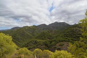 utsikt över bergen i Sierra de Malaga foto