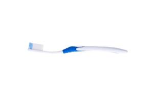 tandborste isolerad på en vit bakgrund foto