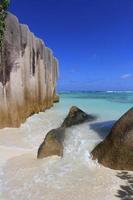 strand, tropisk ö, seychellerna foto