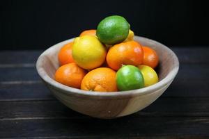 visning av citrusfrukter foto