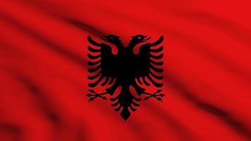 albaniens nationella flagga tapet bakgrund foto