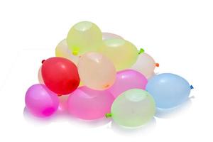 färgglada vattenballonger foto