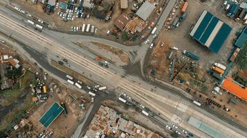 Flygfoto över industriområdet i dar es salaam foto