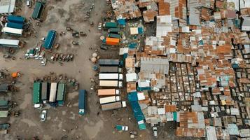 Flygfoto över industriområdet i dar es salaam foto