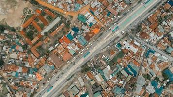 Flygfoto över industriområdet i dar es salaam foto