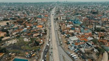 Flygfoto över industriområdet i dar es salaam foto