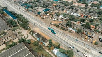 Flygfoto över industriområdet i dar es salaam foto