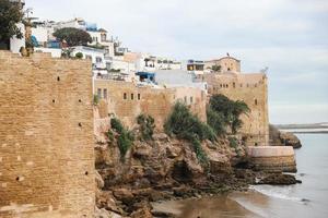 kasbah av udayas i rabat, marocko foto