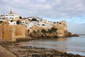 kasbah av udayas i rabat, marocko foto