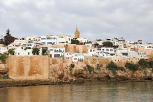 kasbah av udayas i rabat, marocko foto