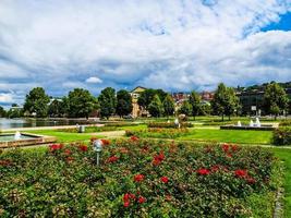 hdr trädgårdar i stuttgart, tyskland foto