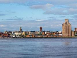 hdr vy av birkenhead i liverpool foto