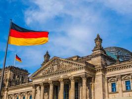 hdr reichstag i berlin foto