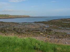 trädgård och kustlinje nära newcastle i england foto