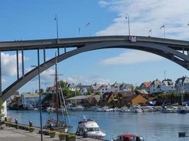 haugesund city i norge foto