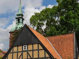 staden Kappeln vid floden schlei foto