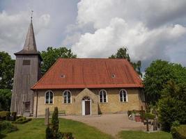 arnis vid floden schlei i tyskland foto