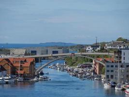 haugesund city i norge foto