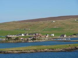 lerwick city och shetlandsön foto